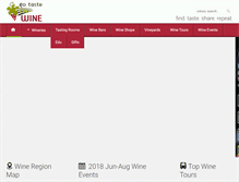 Tablet Screenshot of gotastewine.com